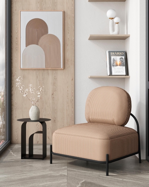 Журнальный столик Arwel металл черный