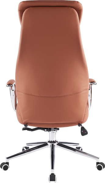 Кресло руководителя Bell экокожа коричневый