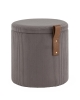 Пуф Руни XS с ящиком вельвет темно-серый