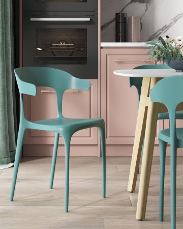 Стул Neo пластик темно-бирюзовый