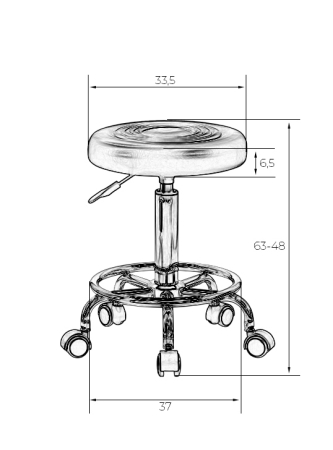 Табурет мастера BILLY черный