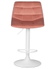 Набор 2 шт Стул барный TAILOR WHITE, пудрово-розовый велюр (MJ9-32)