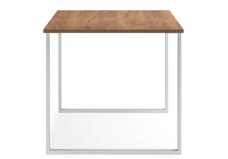 Стол деревянный Лиман 117 x 77 дуб крафт золотой, белый матовый