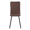 Стул обеденный La Rousse коричневая ткань, черные ножки