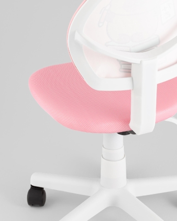 Кресло ЛОЛО Study розовый пластик белый