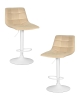 Набор 2 шт Стул барный TAILOR WHITE, бежевый велюр (MJ9-10)