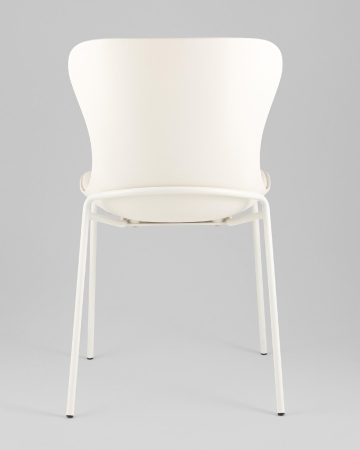 Стул Shaya с подушкой пластик молочный