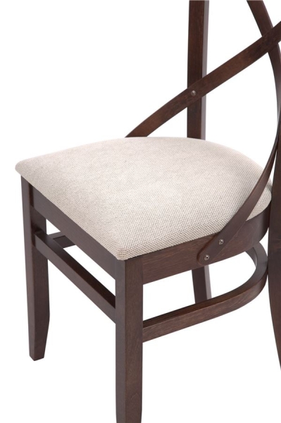 Стул "Hugo" темный тон, бежевый