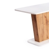 Стол обеденный GENT ЛДСП, 110-145x68,6x75,5 см, дуб вотан, белый