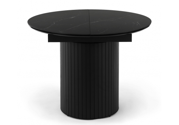 Керамический стол Лорен 100(140) shakespeare black, черный