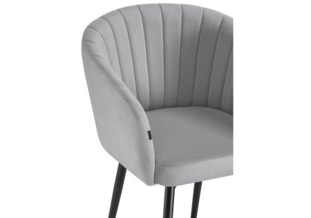 Стул на металлокаркасе Моншау велюр velutto 52, черный