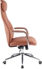 Кресло руководителя Bell экокожа коричневый
