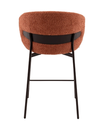 Стул полубарный Блейз букле терракотовый
