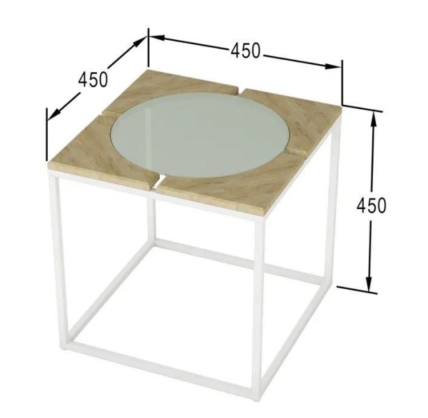 Стол журнальный "Трейн" дуб сонома