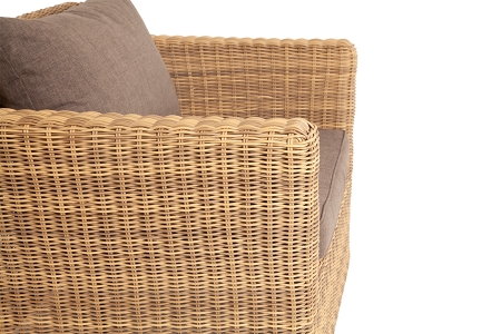 "Капучино" кресло из искусственного ротанга, соломенный