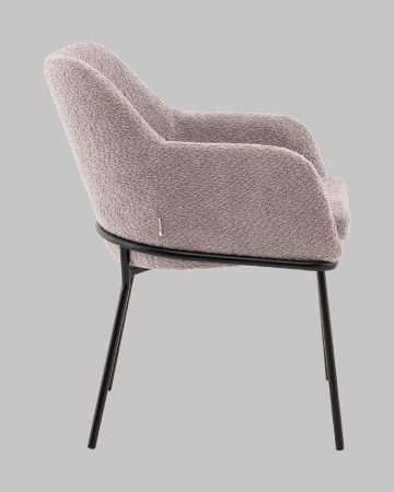 Стул с подлокотниками Кози new ткань букле серый