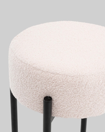 Стул барный Беккет букле бежевый