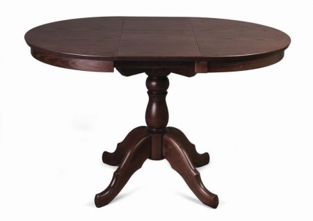 Раздвижной стол Круглый 90 темный тон