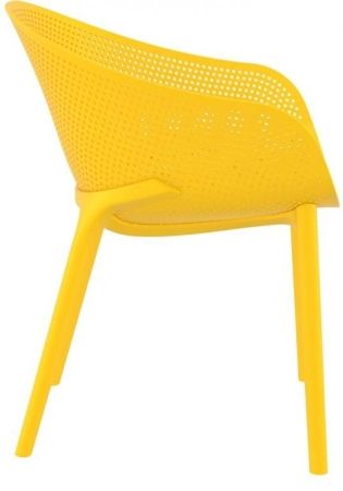 Кресло пластиковое Sky желтое