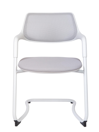 Кресло офисное Diamond СF серый, ткань и пластик и металл, мягкое сиденье, с подлокотниками