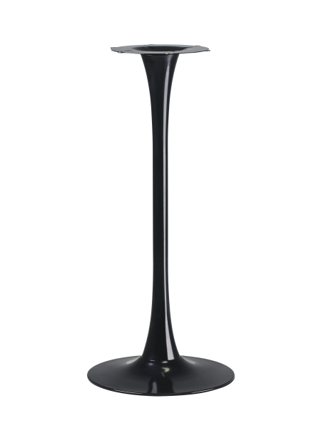 Барный стол Tulip style черный каркас столешница орех