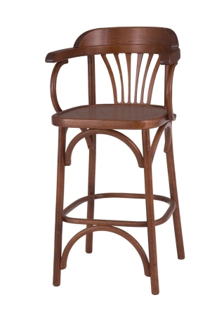 Стул барный 650 Венский твердый средний тон