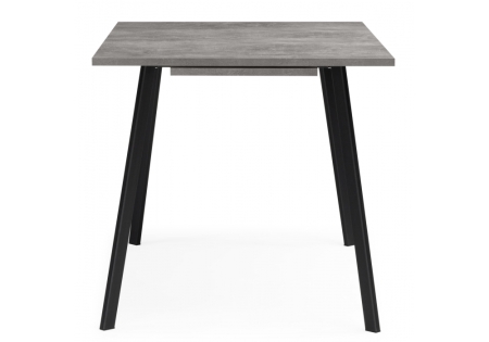 Стол деревянный Кортни 117 (157) x 77 бетон светлый, черный матовый