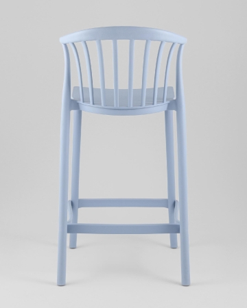 Стул полубарный Campo пластик голубой