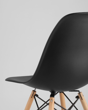 Стул Eames Style DSW черный x4 (разборный каркас)