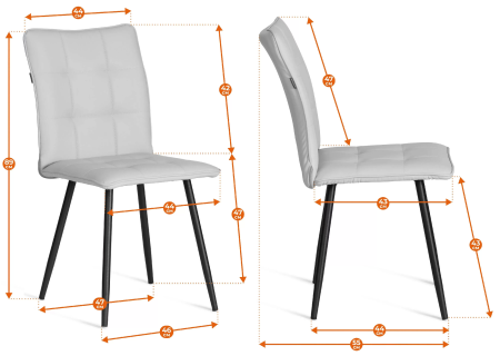 Стул обеденный Bari коричневый