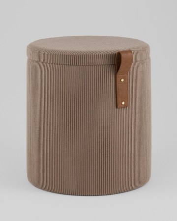 Пуф Руни S с ящиком вельвет коричневый