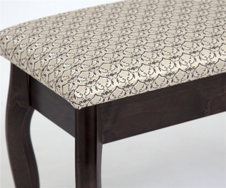 Банкетка из массива березы, каркас венге, крапинка светлая, ткань лоди 29/2