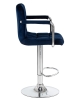Стул барный KRUGER ARM синий велюр MJ9-117