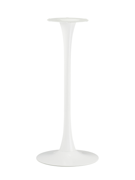 Барный стол Tulip style белый каркас столешница бук