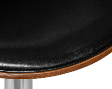 Набор 2 шт Стул барный KARTER, коричневое дерево, черный