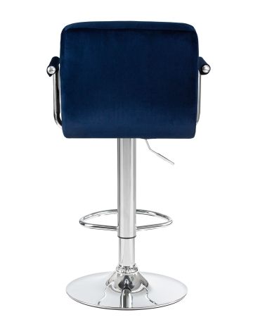 Стул барный KRUGER ARM синий велюр MJ9-117