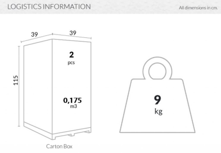 Табурет прозрачный барный Fox 75 черный
