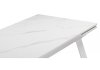 Керамический стол Норман 140(200)х80 белый мрамор alpin white, snow white, белый