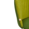 Кресло MELODY флок и экошерсть, олива и зеленый