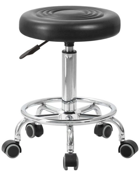 Табурет мастера BILLY черный, хромированный