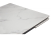 Керамический стол Мэриан 140(200)х80 snow alpin white, черный
