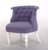 Кресло Бархат эмаль белая, RS 13 лавандовый