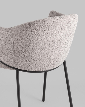 Стул Brace букле серый