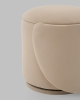 Пуф-трансформер Таунсвилл вращающийся с ящиком велюр бежевый