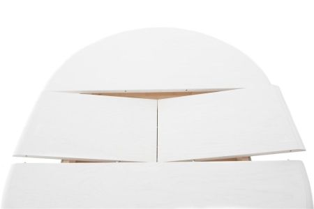 Стол "Фабрицио-1" раздвижной D 1000 тон 9 эмаль белая