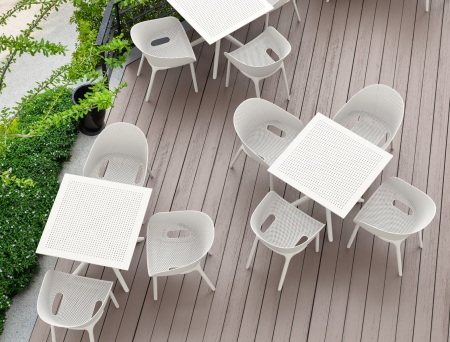 Кресло пластиковое Sky Pro белое