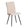 Стул обеденный Monte Carlo бежевый, ткань и металл, мягкое сиденье, без подлокотников