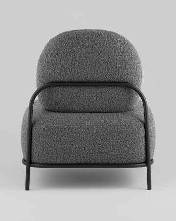 Кресло Стоун new ткань букле темно-серый