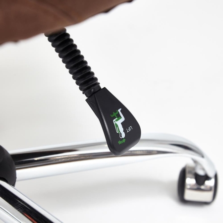 Кресло SOFTY LUX флок, коричневый