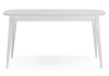 Стол деревянный Адель 145(190)x80 белый матовый